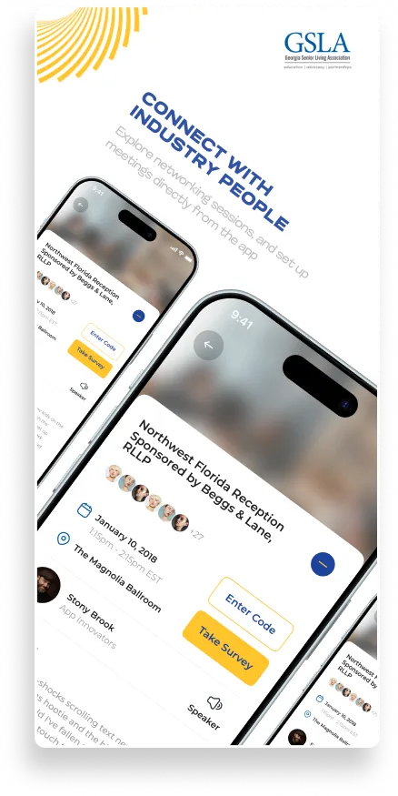 GSLA Event App Design — Conference Agenda & Networking Mobile UI — 04